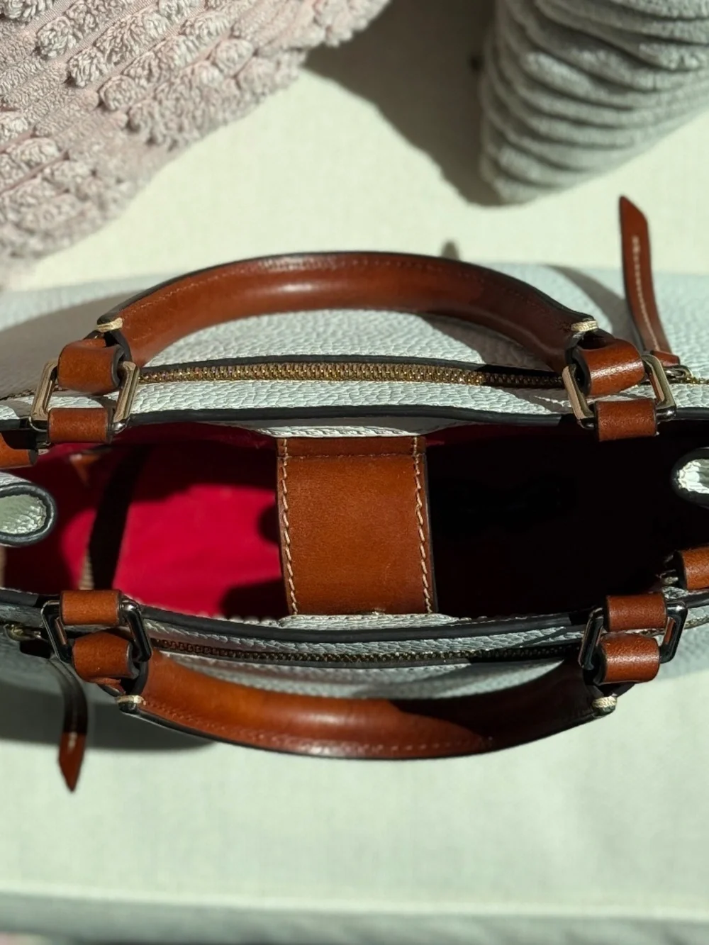 Dooney & Bourke Small Pebble Leather Satchel EUC